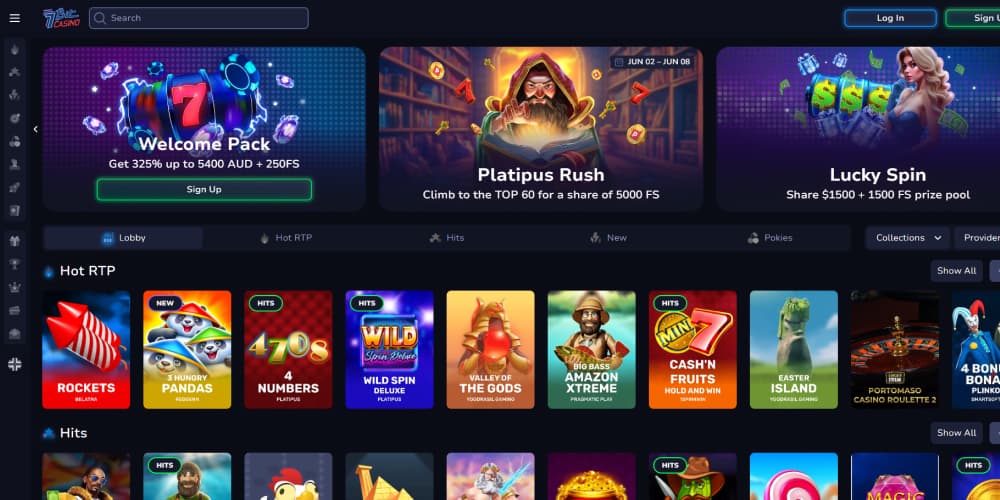 7Bit Casino homepage