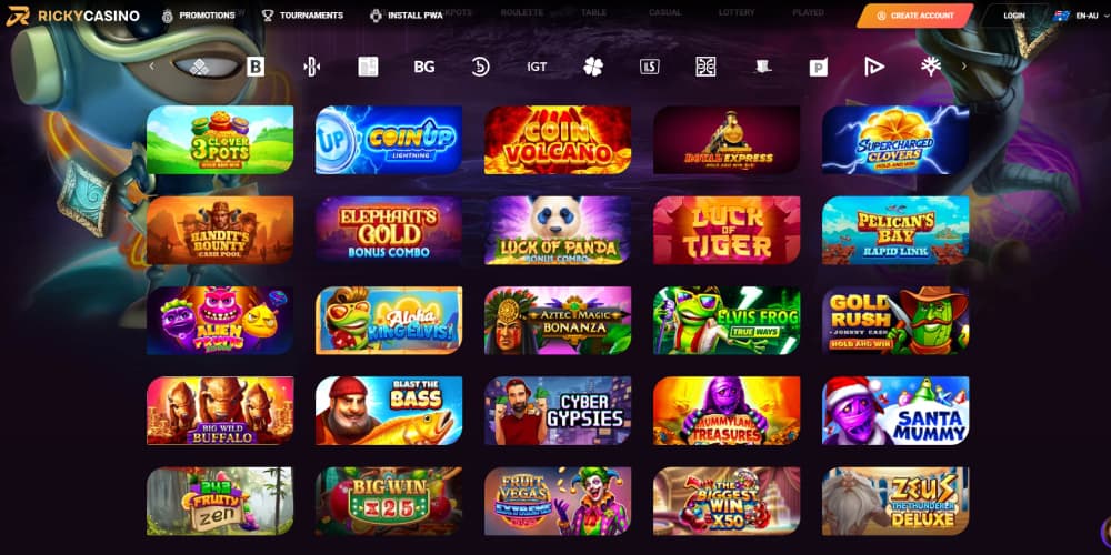 Ricky Casino games